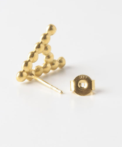 トパーズイニシャルピアス