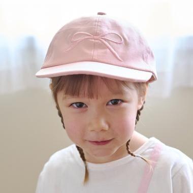 リボン刺しゅうキャップ