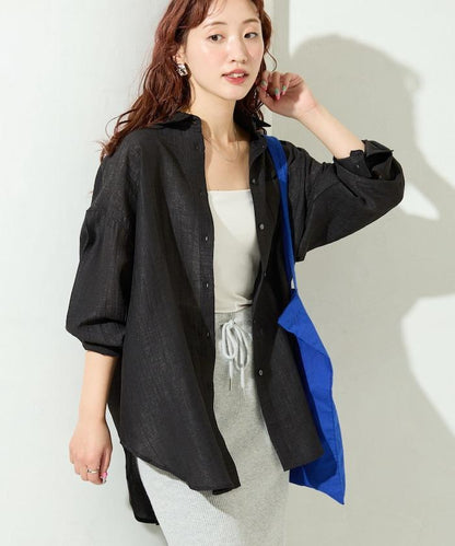 シアーワッシャービッグロングスリーブシャツ【限定展開】