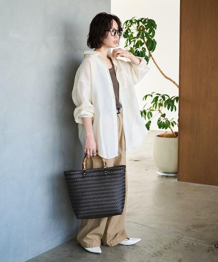 シアーワッシャービッグロングスリーブシャツ【限定展開】