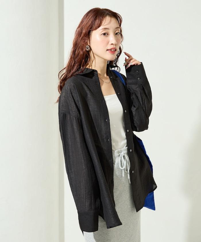 シアーワッシャービッグロングスリーブシャツ【限定展開】