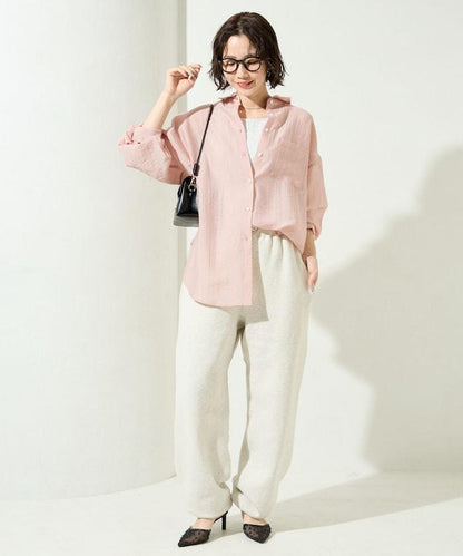 シアーワッシャービッグロングスリーブシャツ【限定展開】