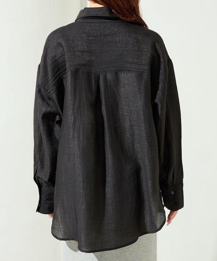 シアーワッシャービッグロングスリーブシャツ【限定展開】