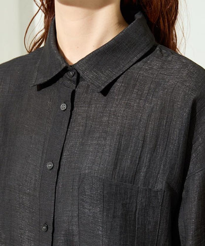 シアーワッシャービッグロングスリーブシャツ【限定展開】