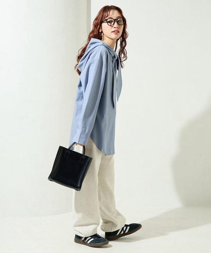 タイ付きフーディービッグシャツ【限定展開】