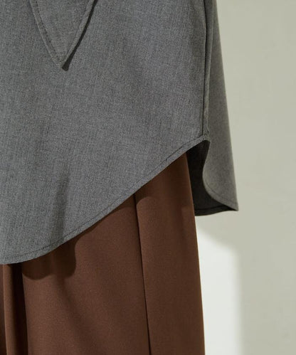 タイ付きフーディービッグシャツ【限定展開】