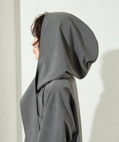 タイ付きフーディービッグシャツ【限定展開】