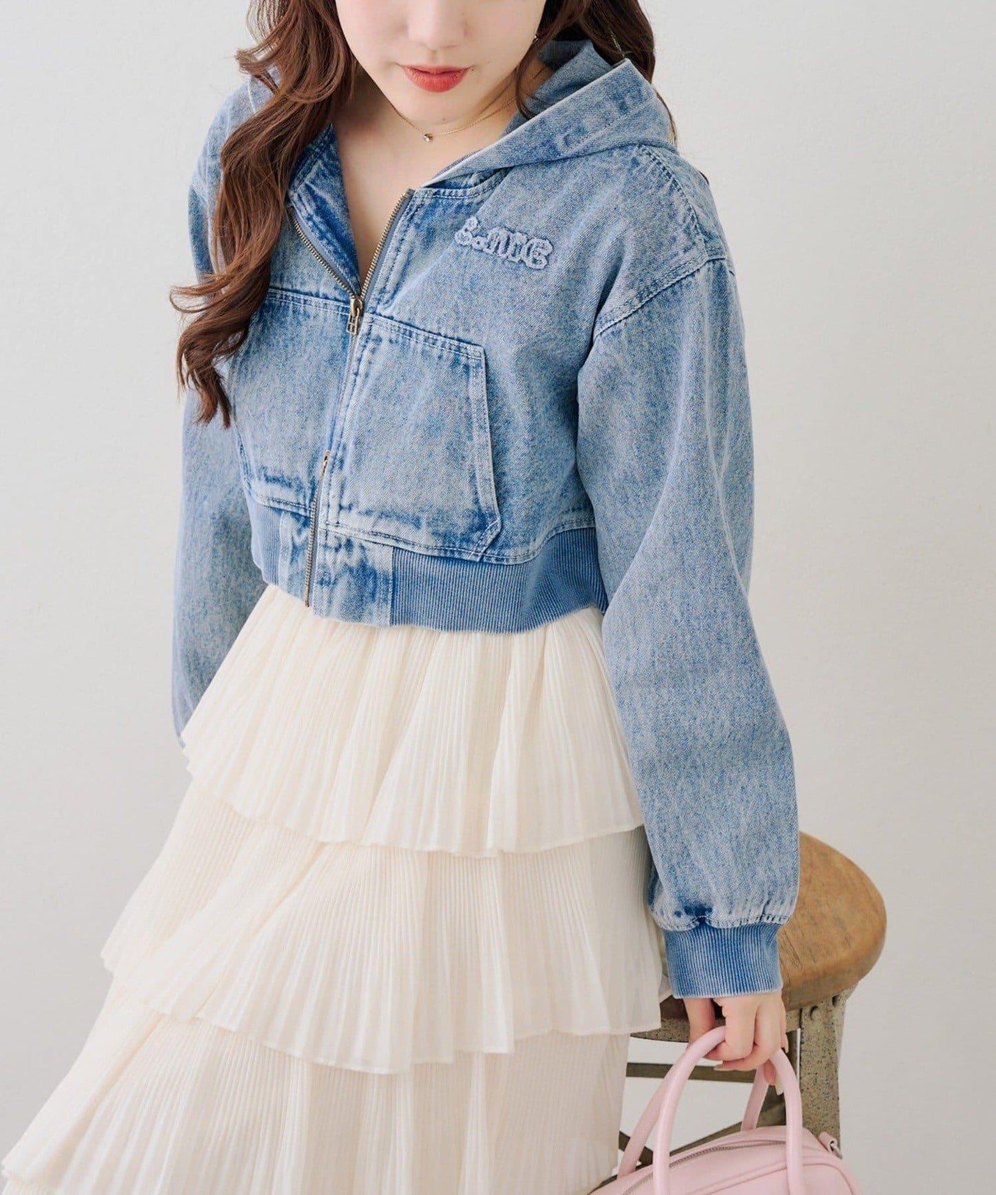 修飾身形 短款 斜紋牛仔面料 戶外夾克