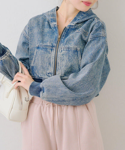 修飾身形 短款 斜紋牛仔面料 戶外夾克