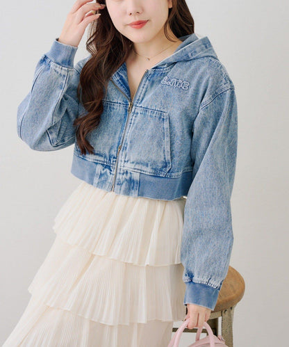 修飾身形 短款 斜紋牛仔面料 戶外夾克