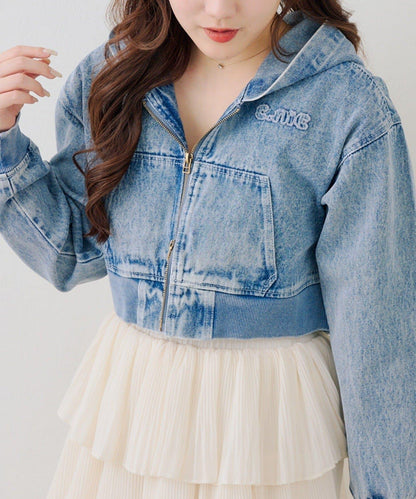 修飾身形 短款 斜紋牛仔面料 戶外夾克