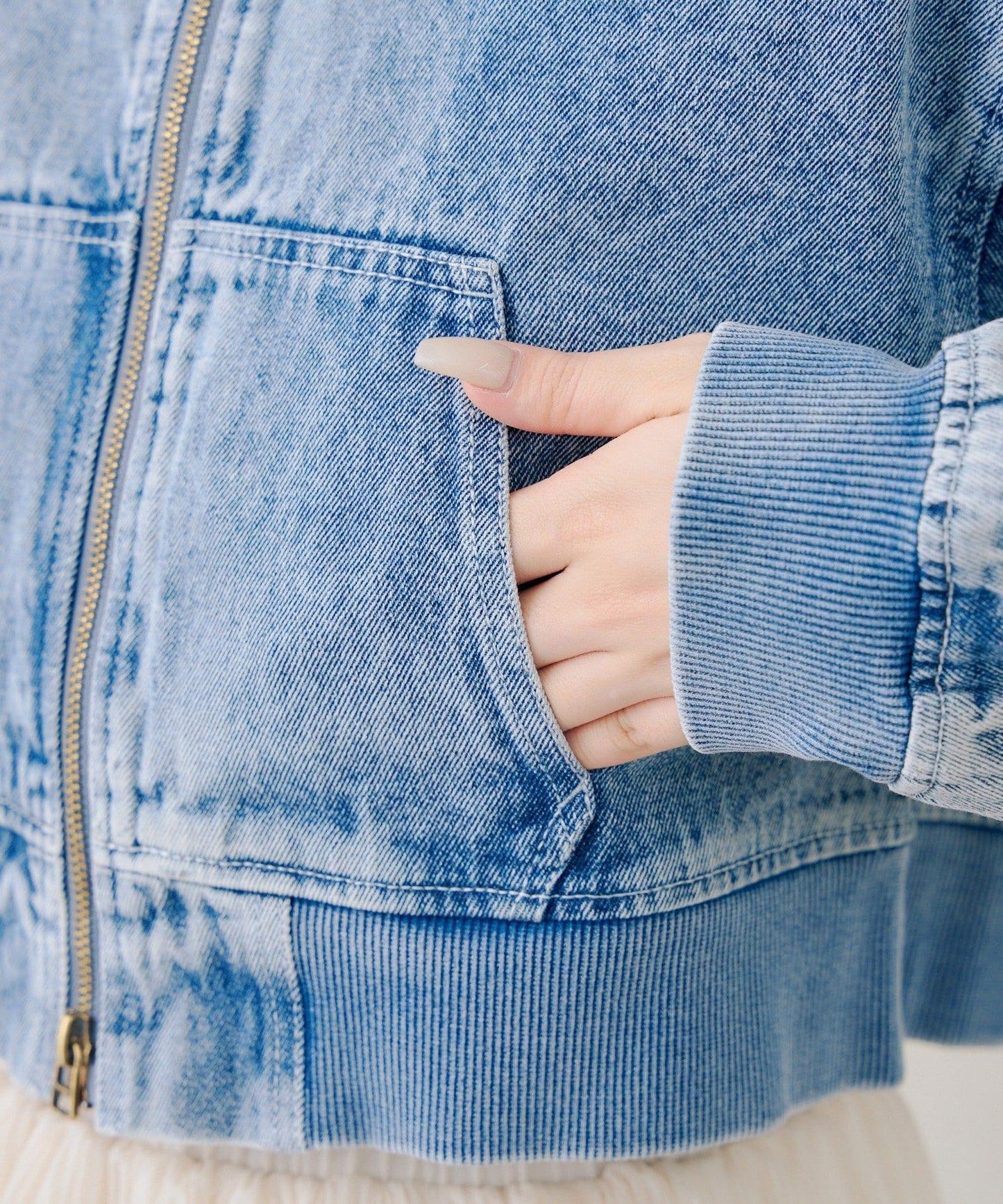 修飾身形 短款 斜紋牛仔面料 戶外夾克