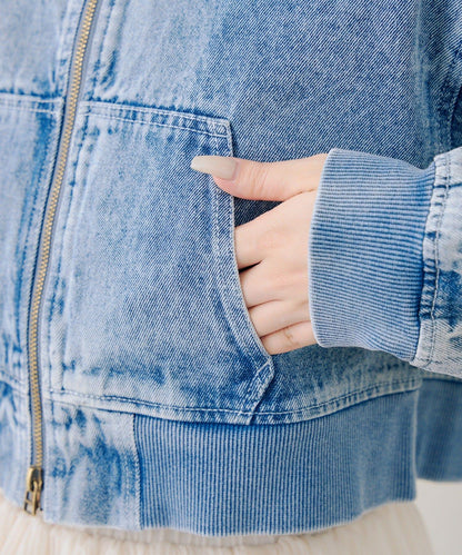 修飾身形 短款 斜紋牛仔面料 戶外夾克