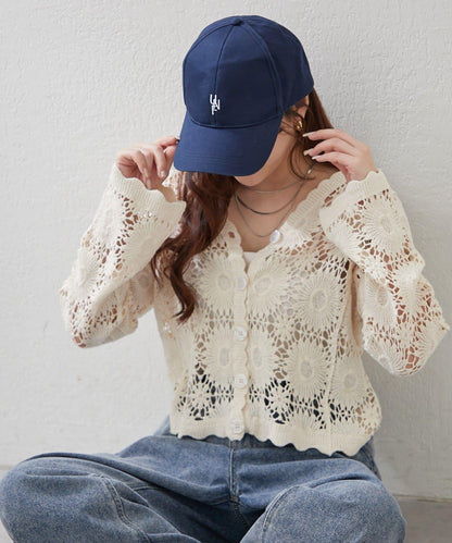 【2026SS】かぎ針透かし編みカーディガン