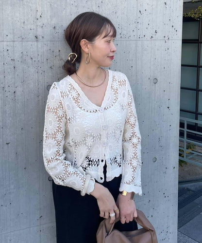 【2026SS】かぎ針透かし編みカーディガン