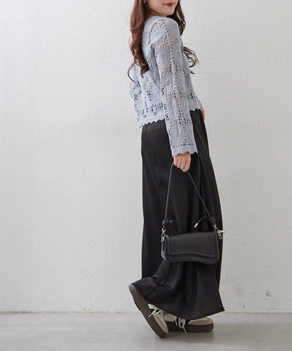【2026SS】かぎ針透かし編みカーディガン