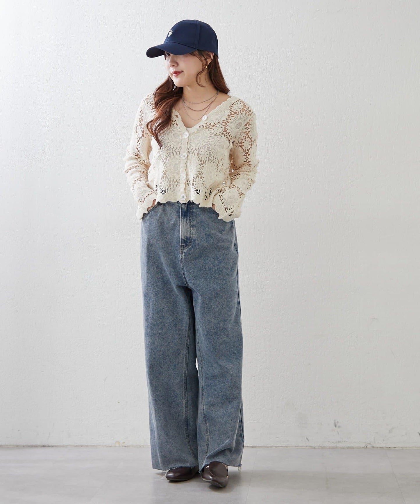 【2026SS】かぎ針透かし編みカーディガン