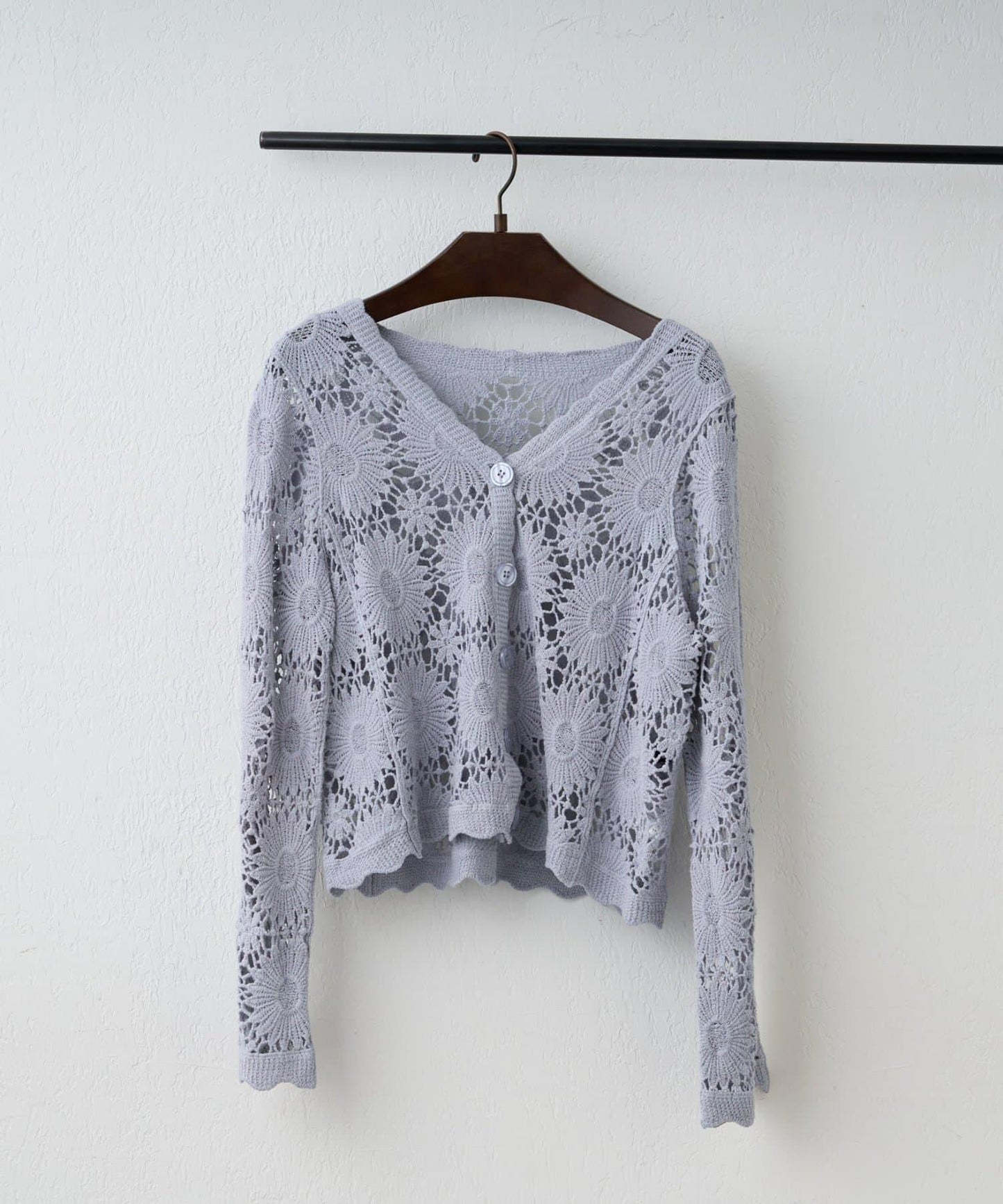【2026SS】かぎ針透かし編みカーディガン