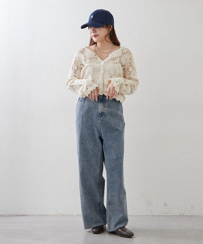 【2026SS】かぎ針透かし編みカーディガン