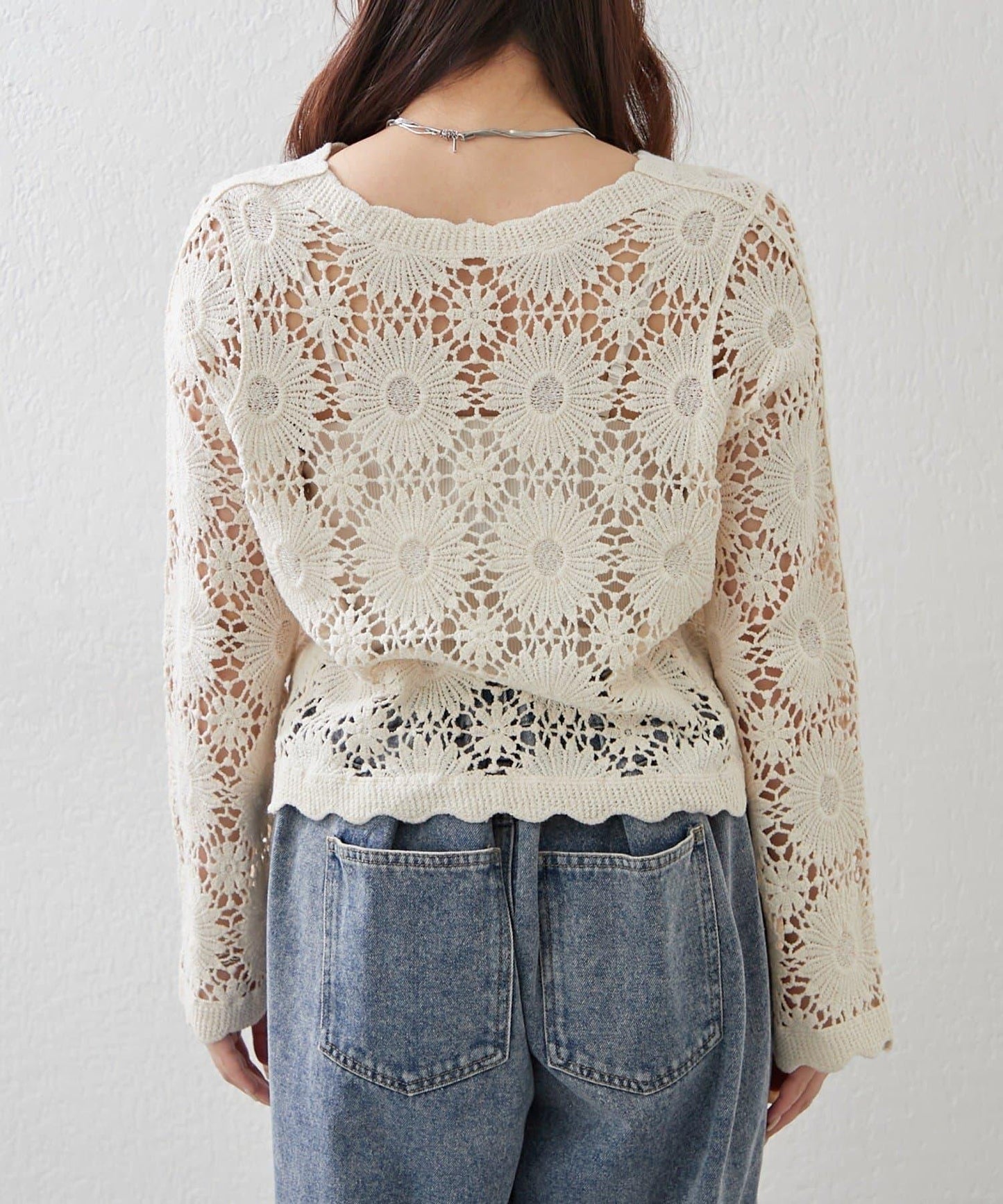 【2026SS】かぎ針透かし編みカーディガン