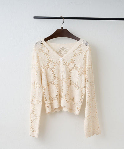 【2026SS】かぎ針透かし編みカーディガン
