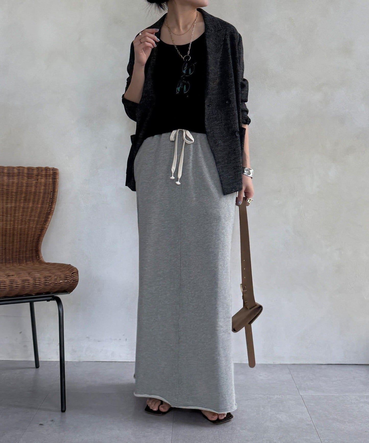 シアーツイードダブルジャケット