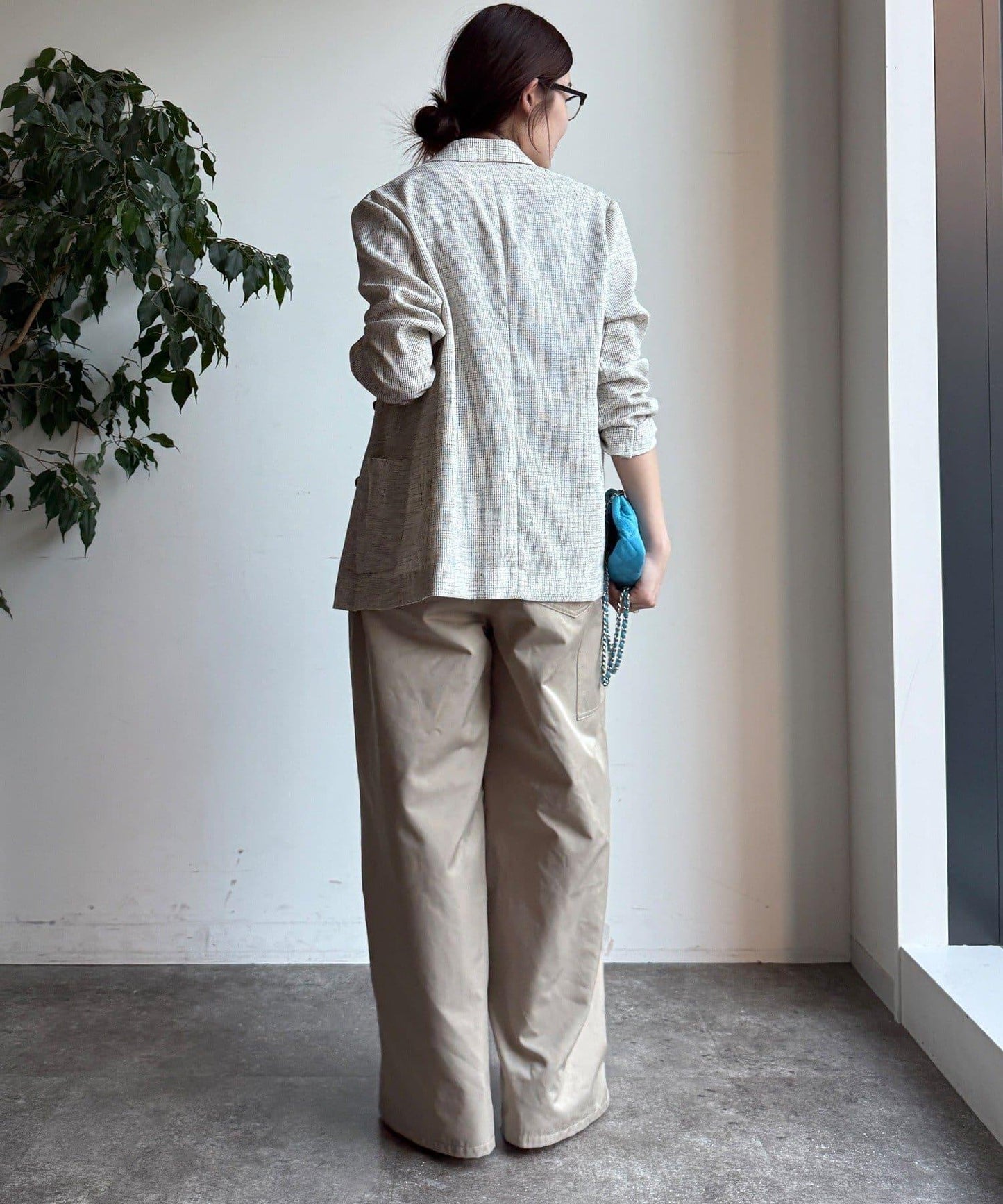 シアーツイードダブルジャケット