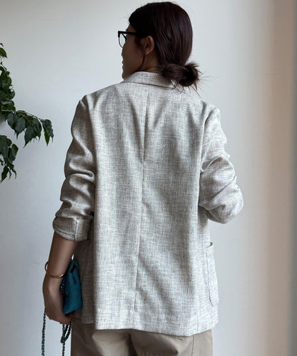 シアーツイードダブルジャケット