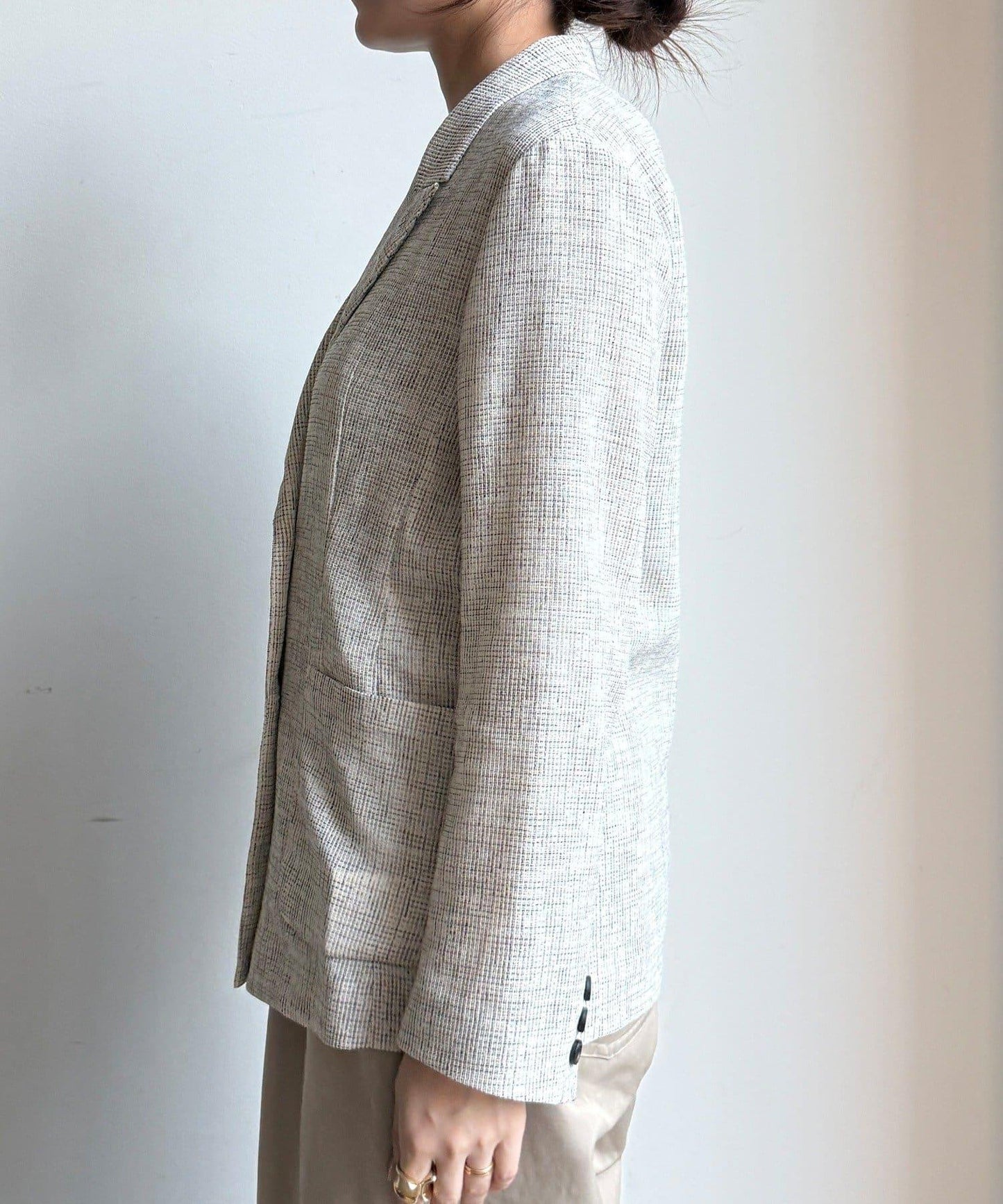 シアーツイードダブルジャケット