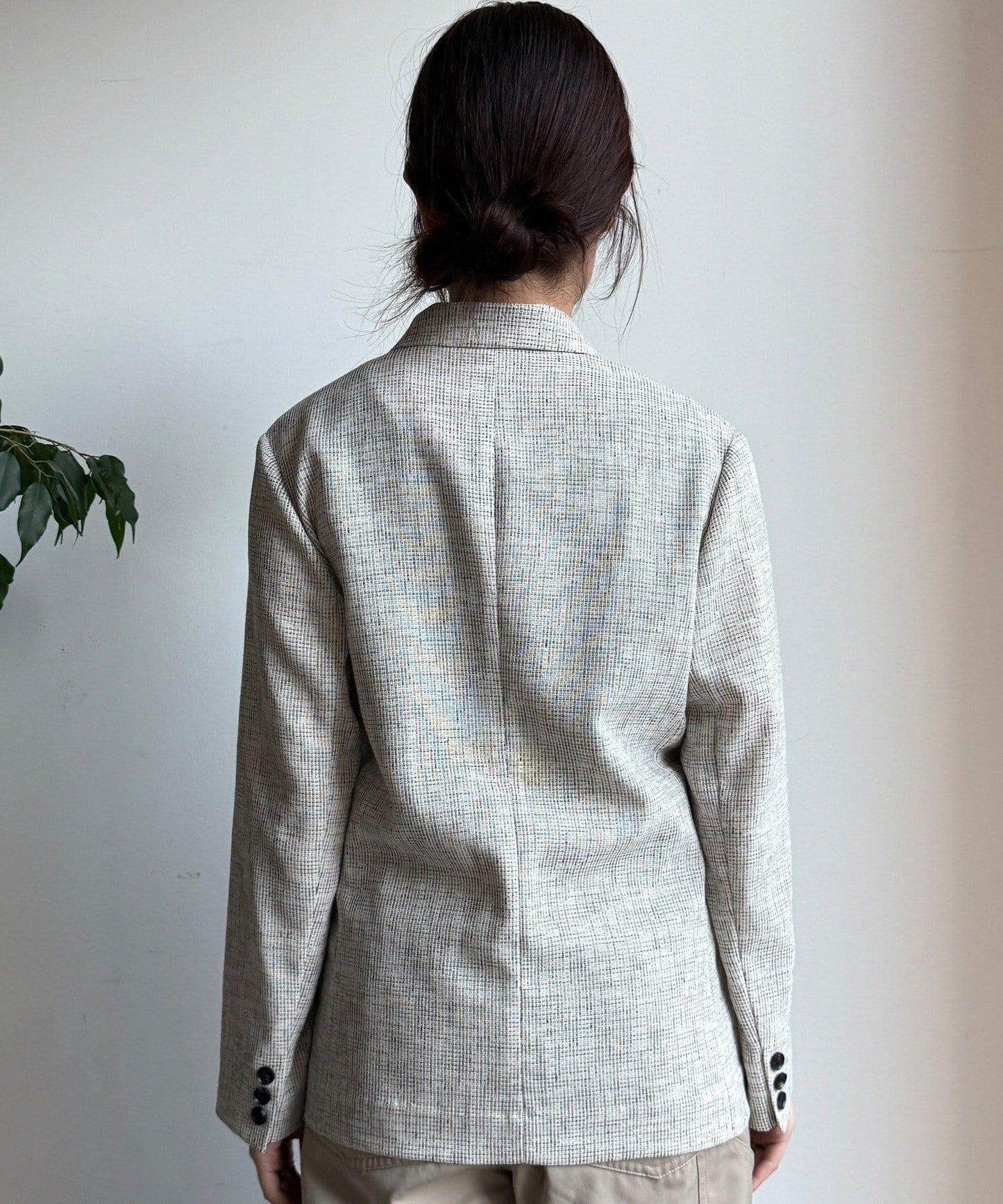 シアーツイードダブルジャケット