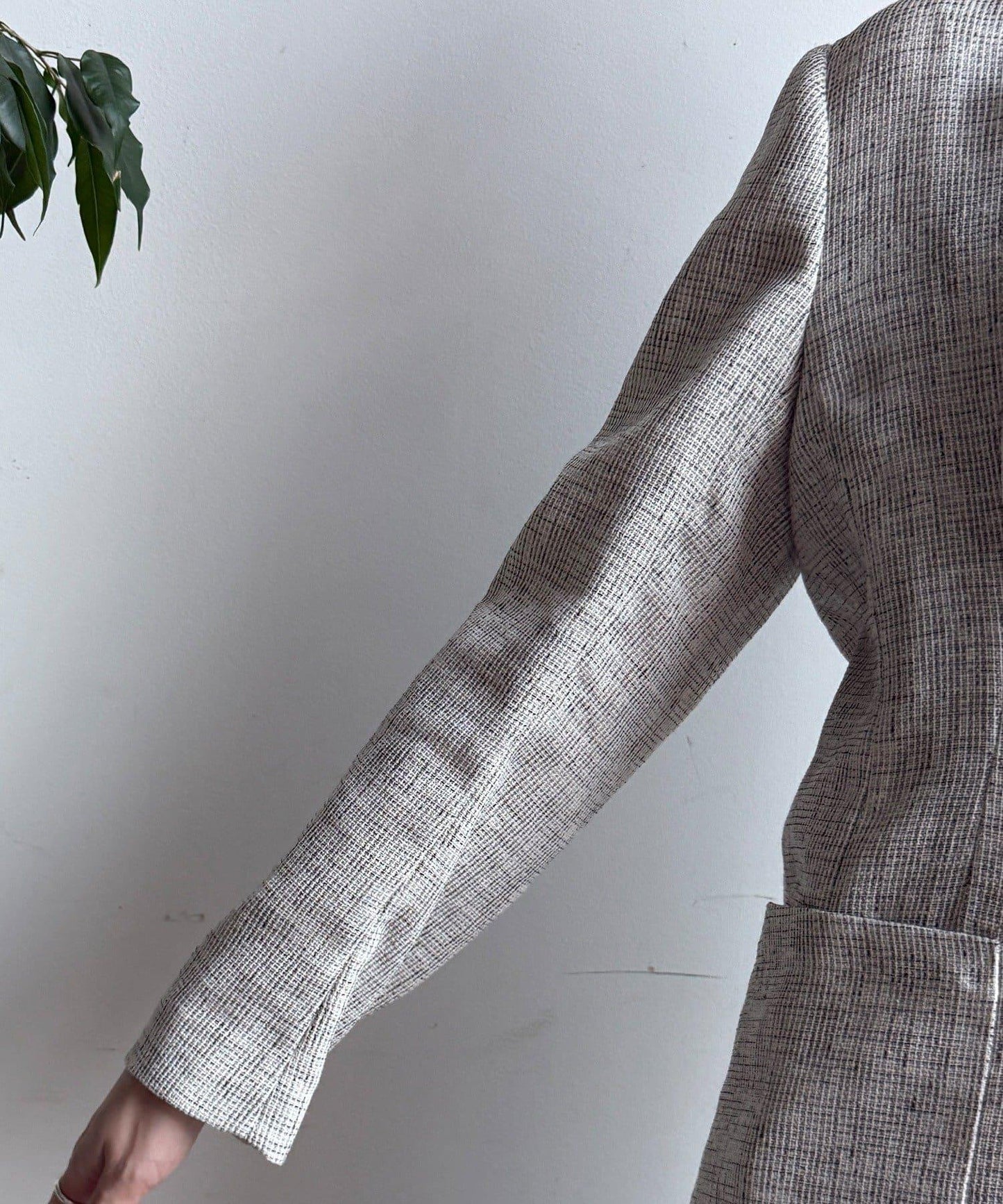 シアーツイードダブルジャケット