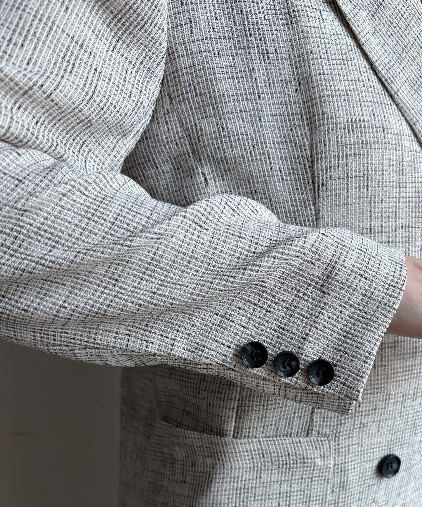 シアーツイードダブルジャケット