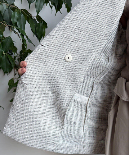 シアーツイードダブルジャケット