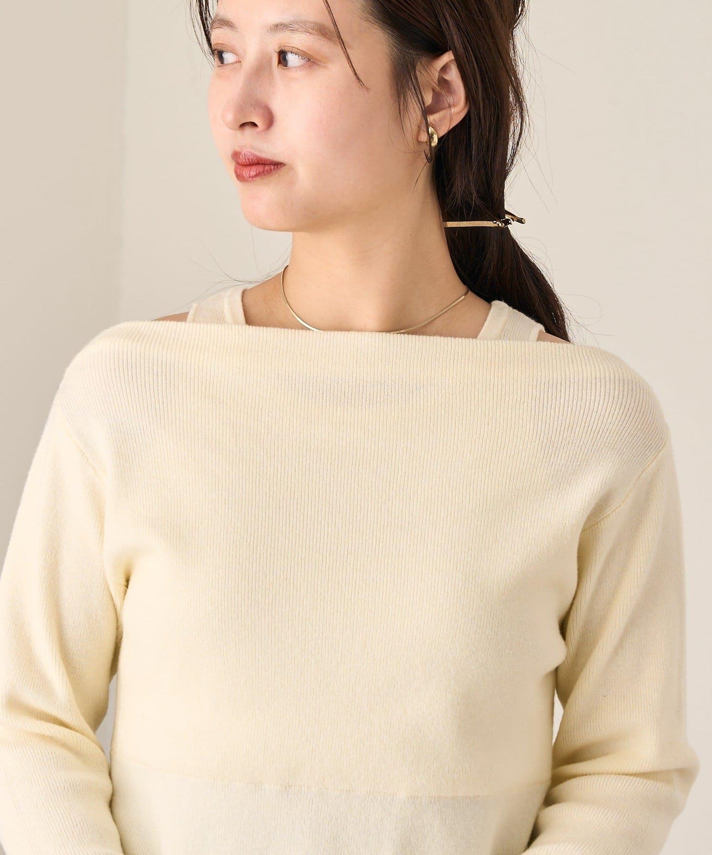 線條裝飾帶扣 女式單鞋