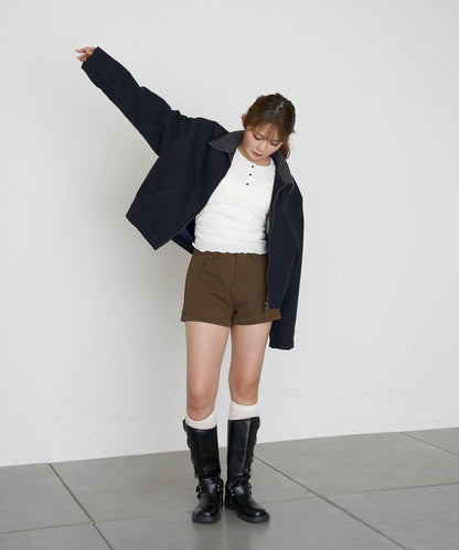 RAY CASSIN 亨利領疊穿風格 披裹設計 吊帶背心