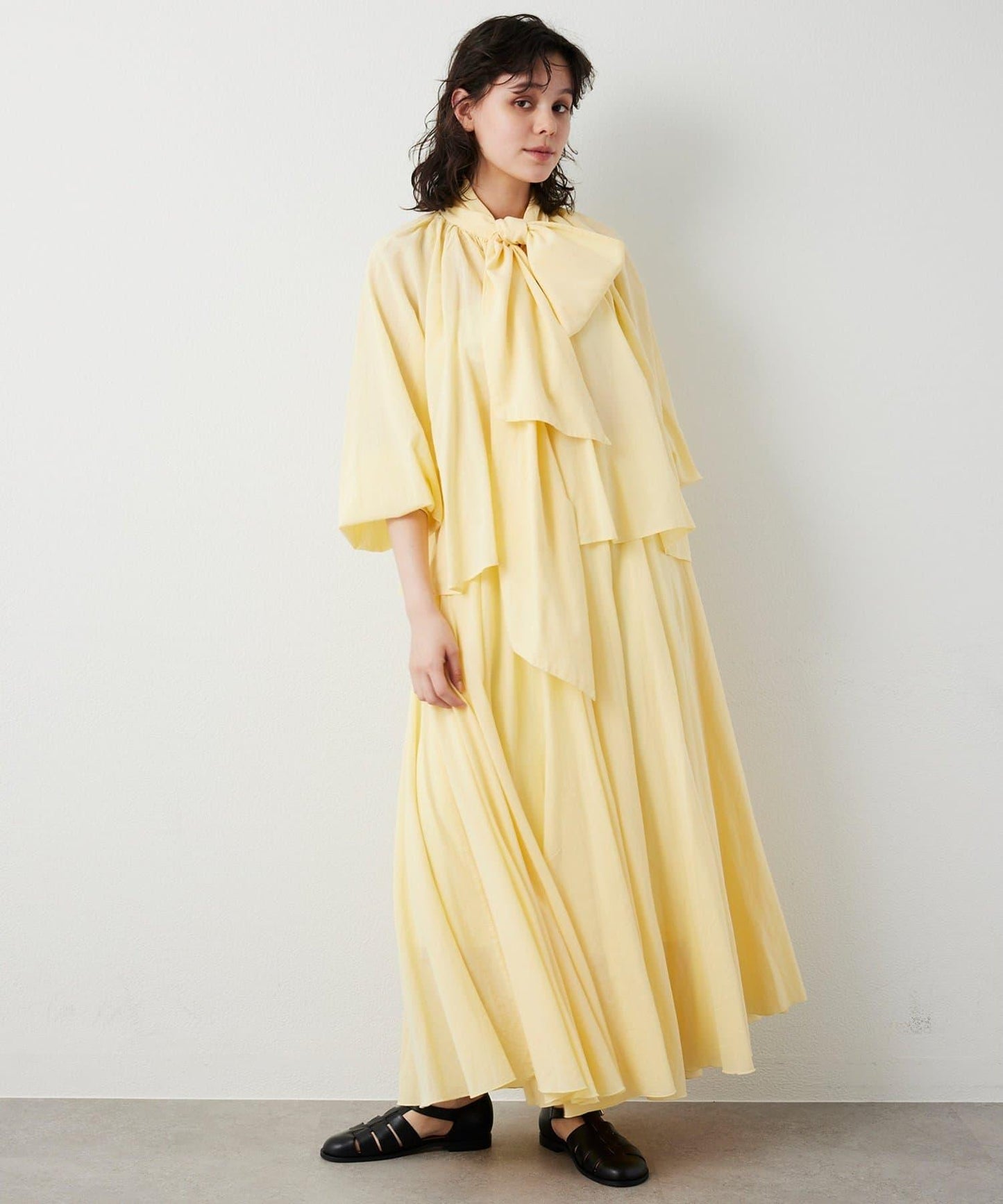 成品染色 蝴蝶結 女式襯衫