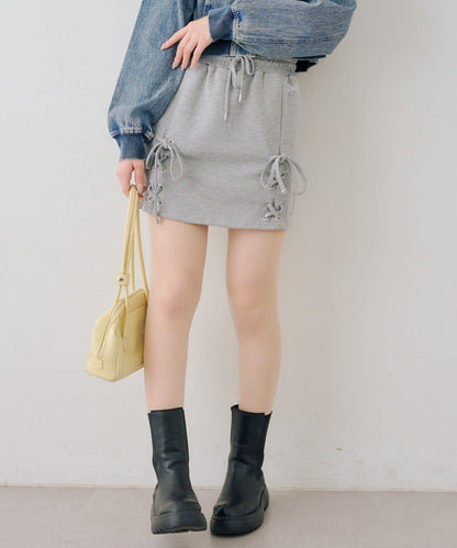 【set upで楽しめる】ロゴキラリダンボールレースUPスカート