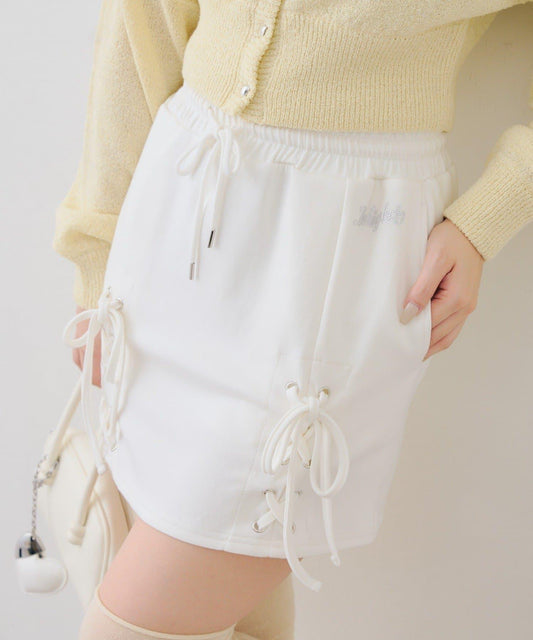 【set upで楽しめる】ロゴキラリダンボールレースUPスカート