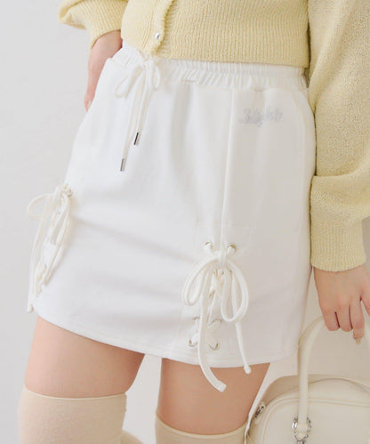 【set upで楽しめる】ロゴキラリダンボールレースUPスカート