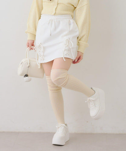 【set upで楽しめる】ロゴキラリダンボールレースUPスカート