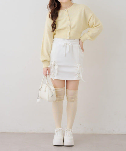 【set upで楽しめる】ロゴキラリダンボールレースUPスカート