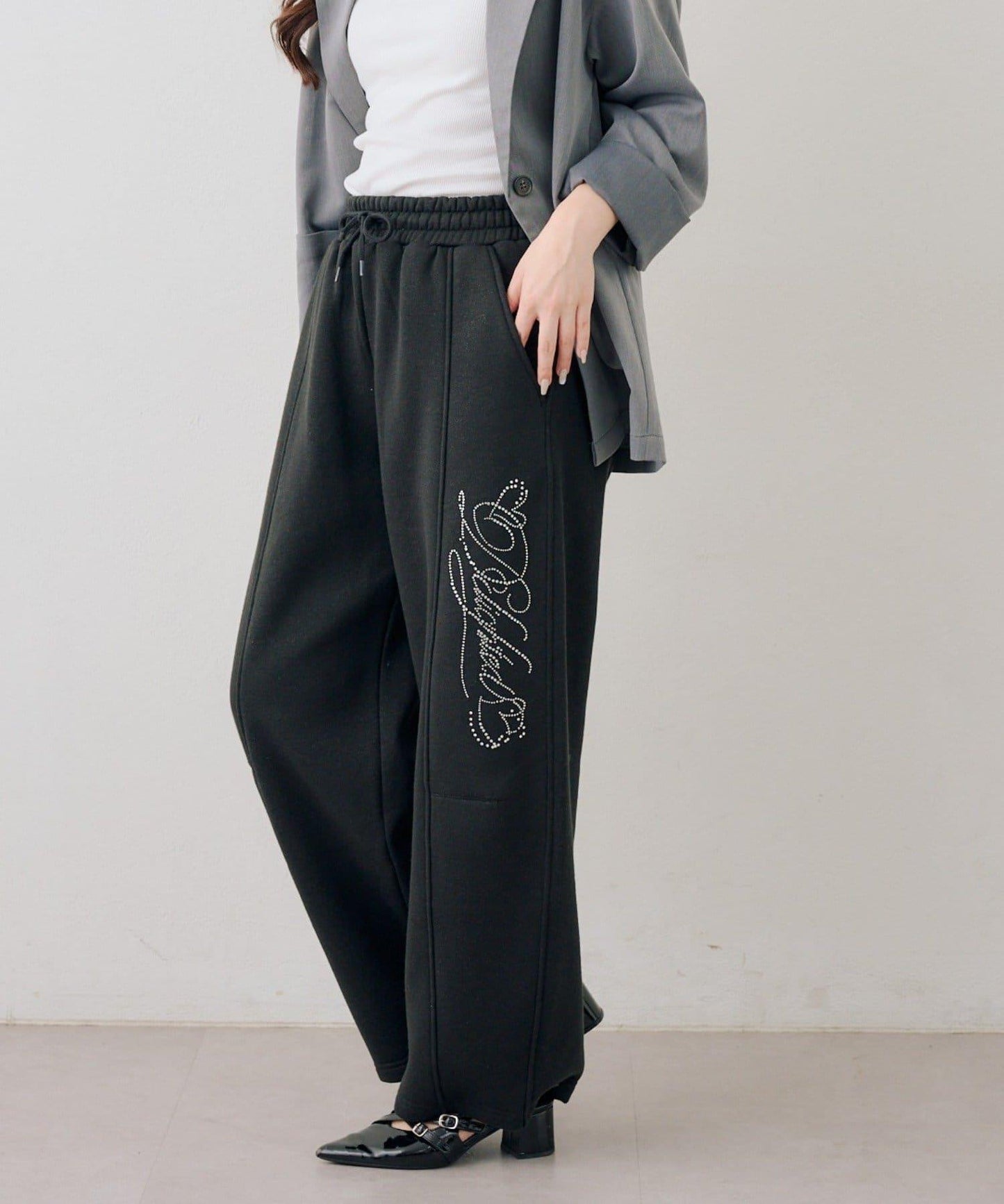 キラキラロゴスウェットパンツ