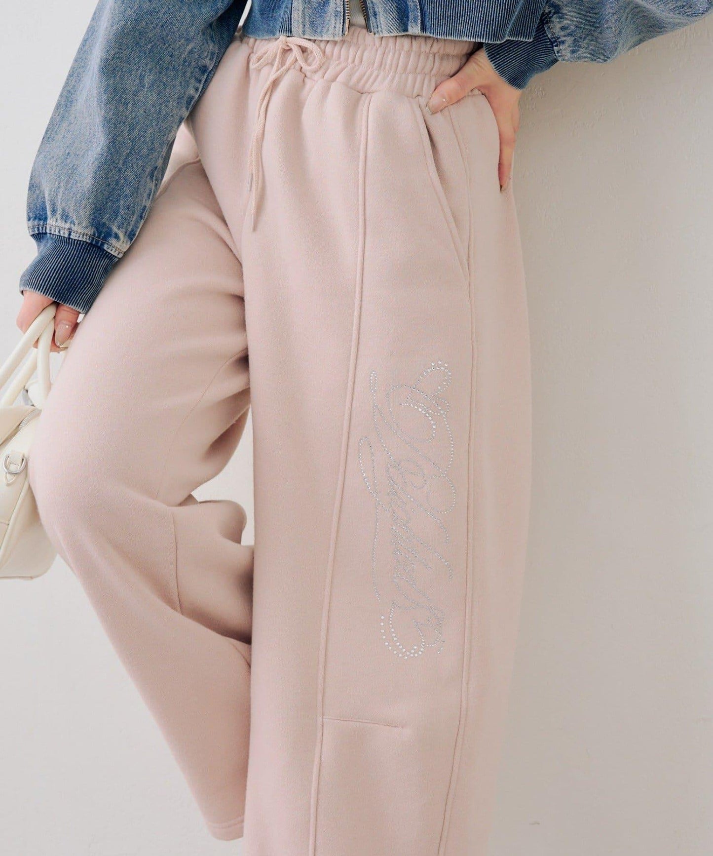 キラキラロゴスウェットパンツ