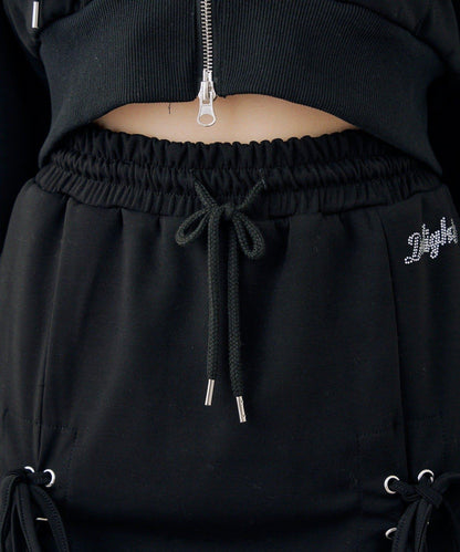 【set upで楽しめる】ロゴキラリダンボールレースUPスカート