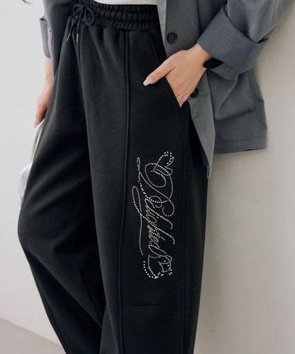 キラキラロゴスウェットパンツ
