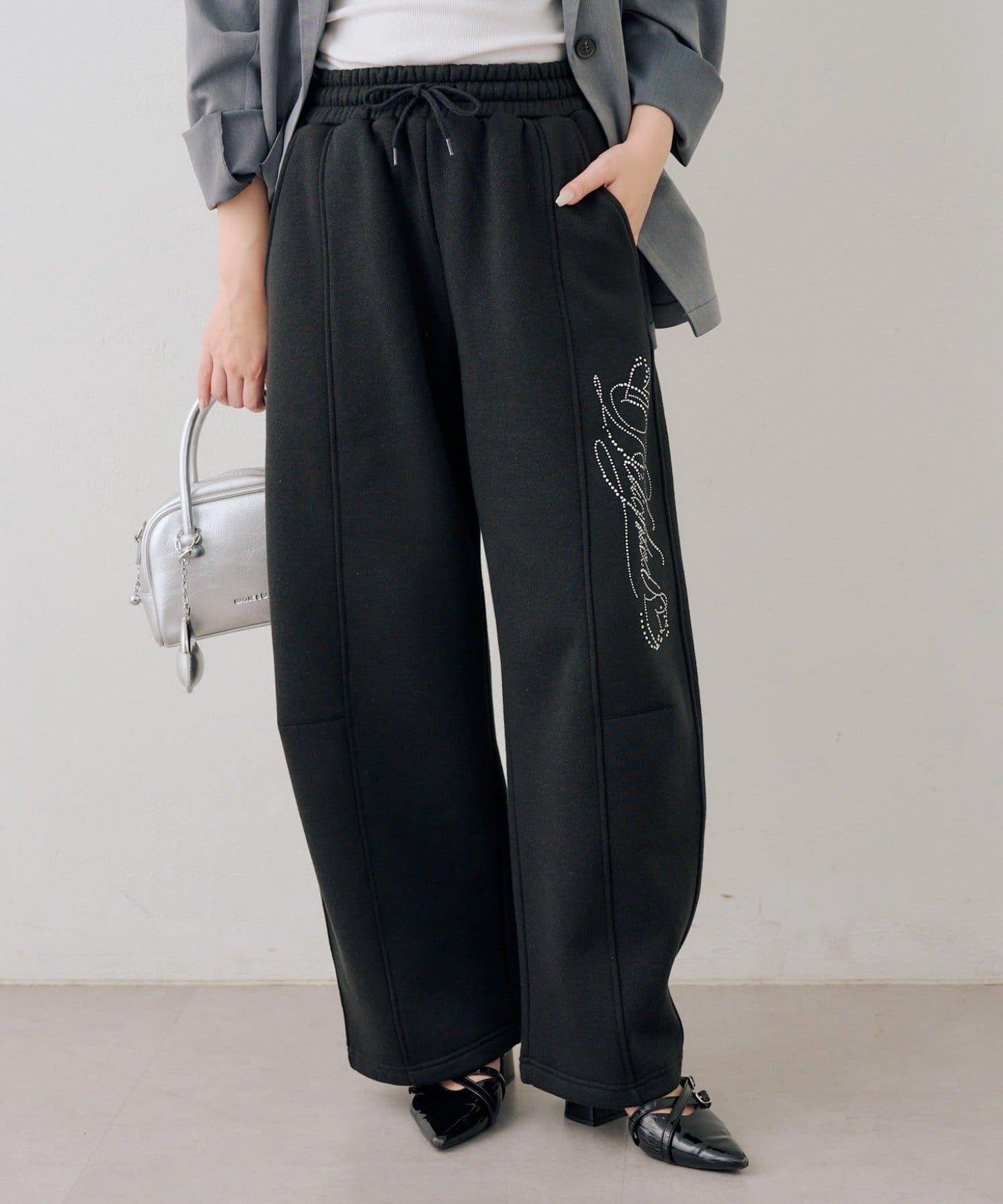 キラキラロゴスウェットパンツ