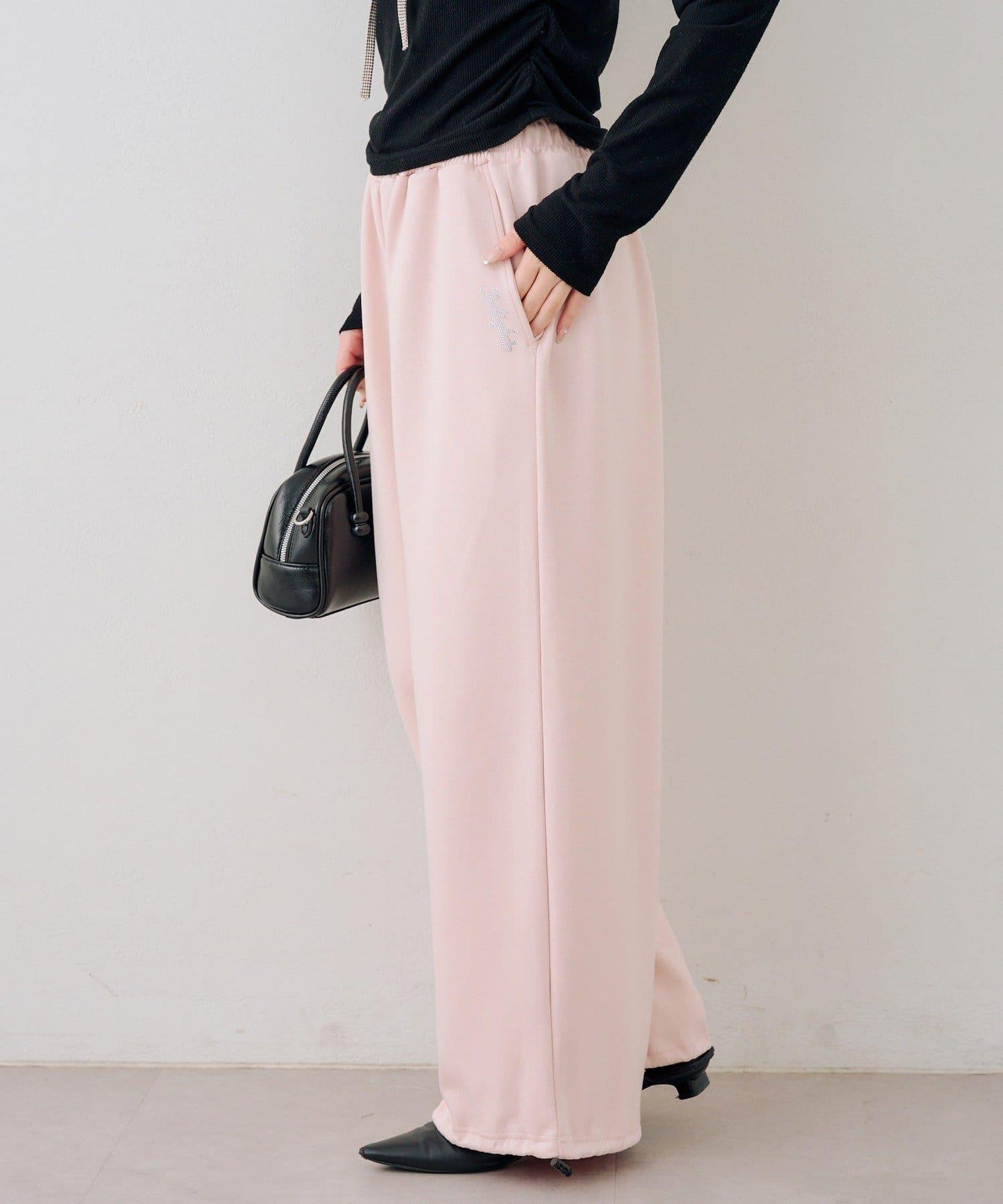 【set upで楽しめる】ロゴキラリダンボールスウェットパンツ