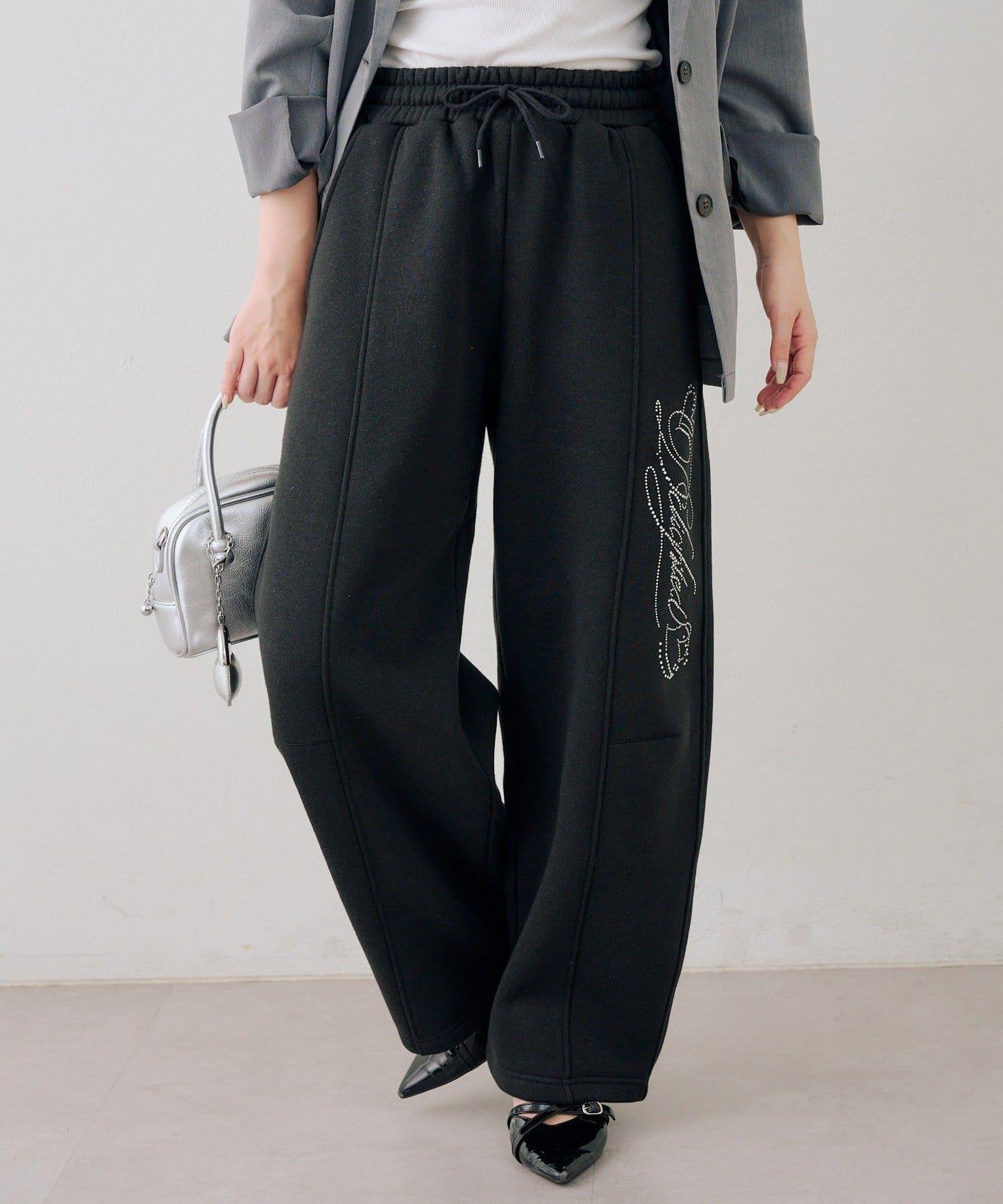 キラキラロゴスウェットパンツ