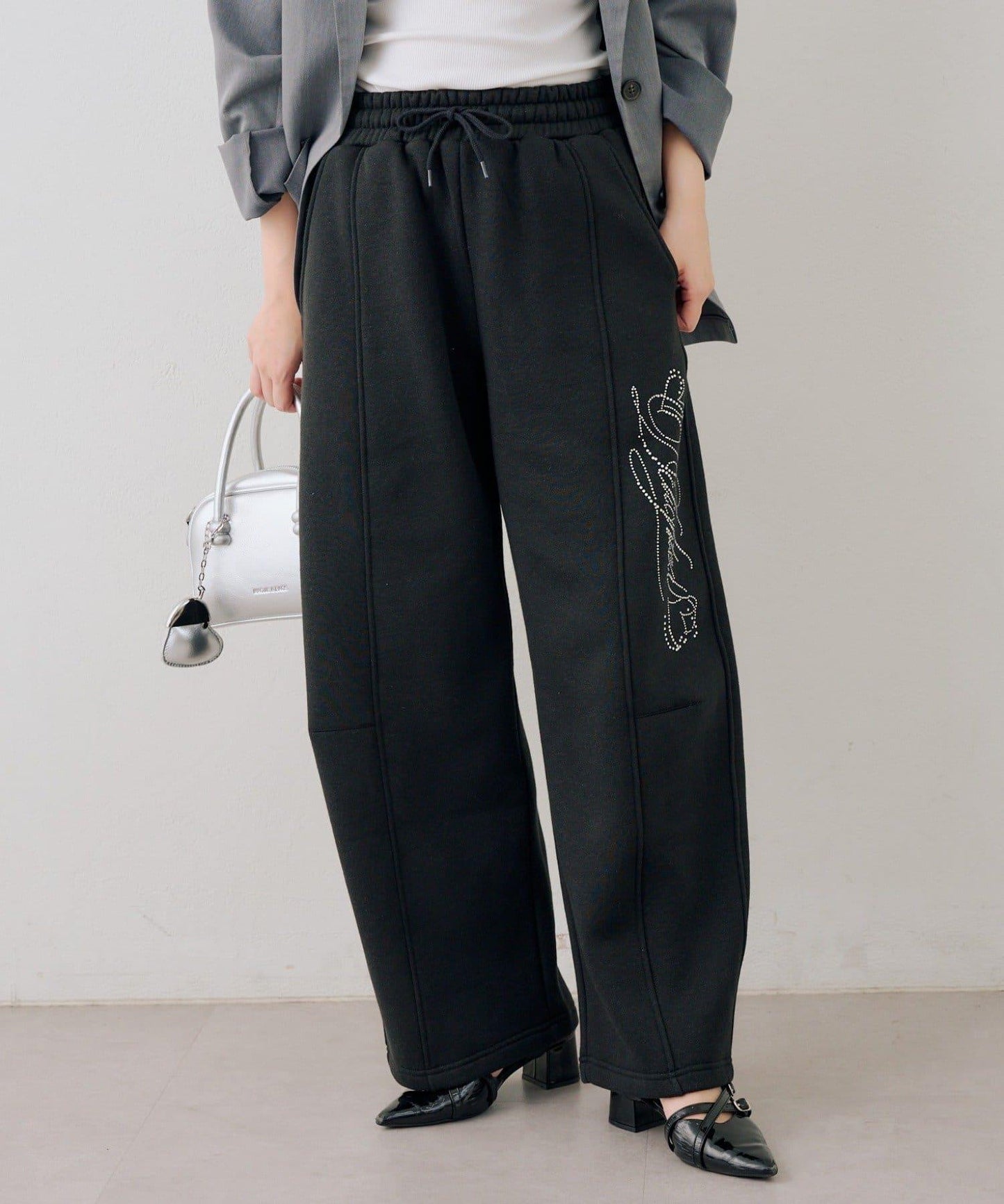 キラキラロゴスウェットパンツ