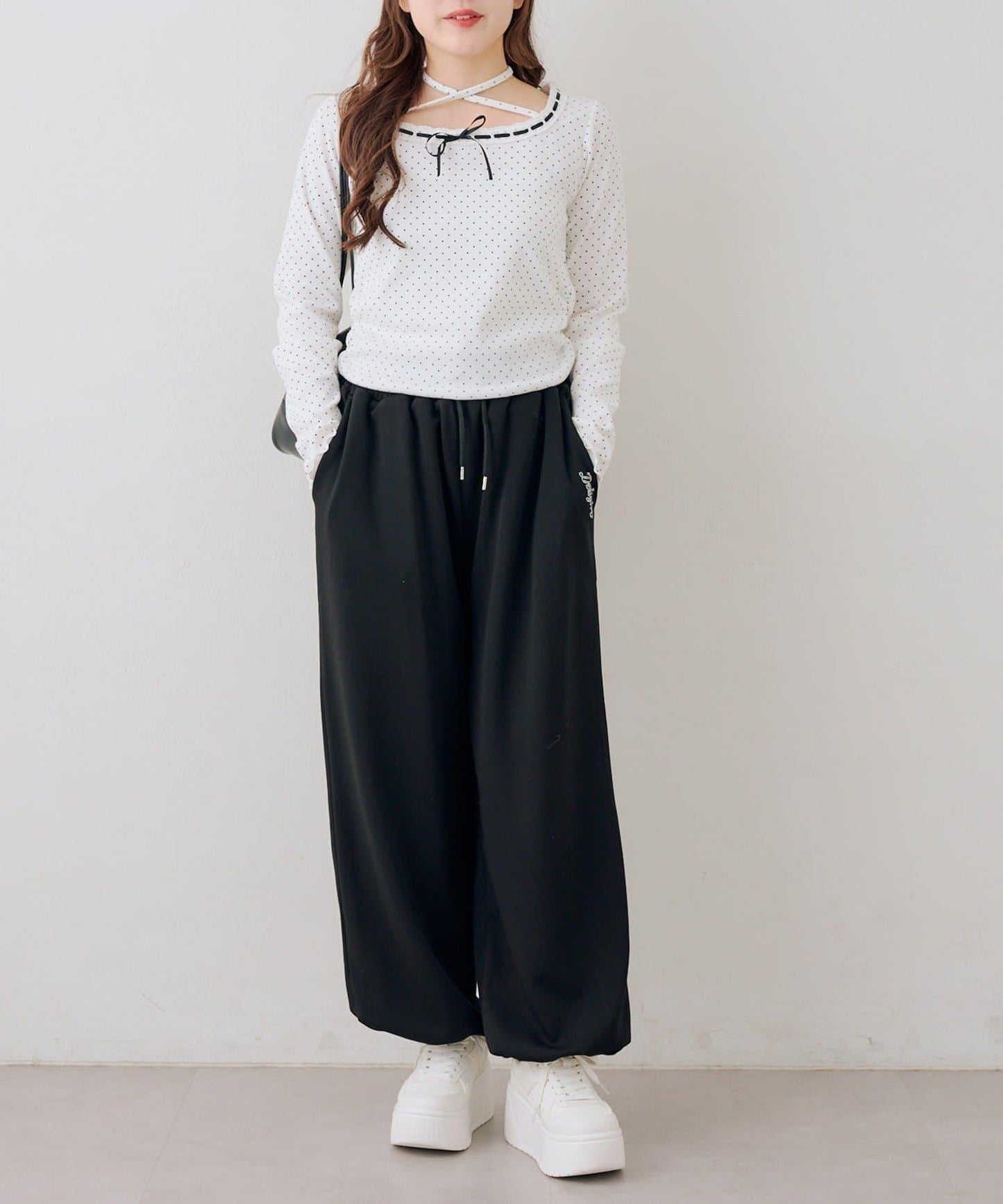 【set upで楽しめる】ロゴキラリダンボールスウェットパンツ